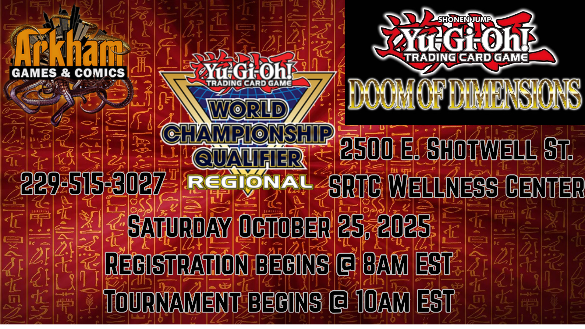 Yu-Gi-Oh! Doom of Dimensions Regional Qualifier | Arkham Games and Comics