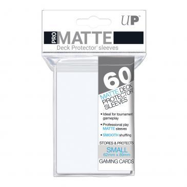 60ct Pro-Matte White Small Deck Protectors | Arkham Games and Comics