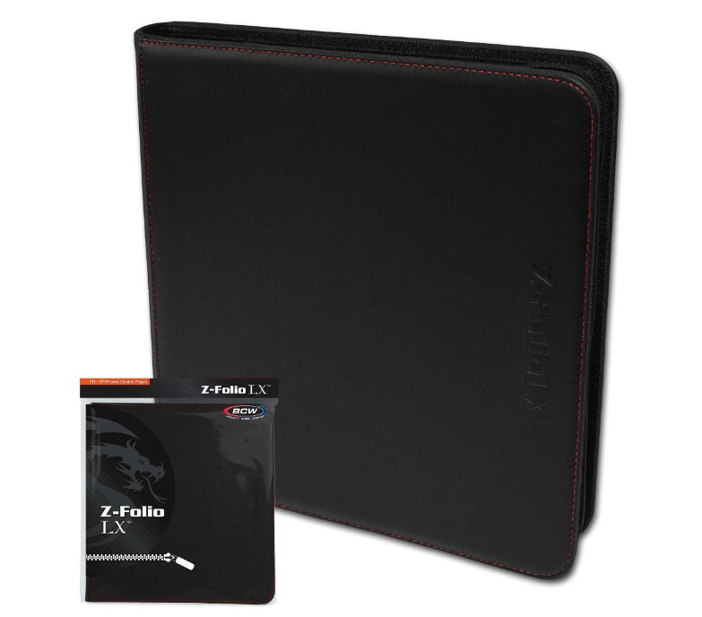 Z-Folio 12-Pocket LX Album - Black | Arkham Games and Comics