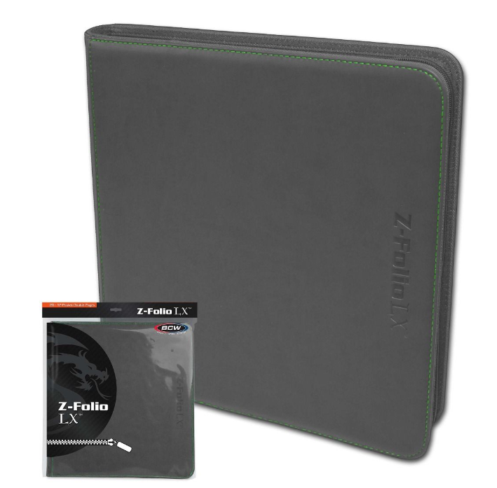 Z-Folio 12-Pocket LX Album - Gray | Arkham Games and Comics