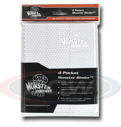 4-Pocket - Holofoil White with White Pages | Arkham Games and Comics