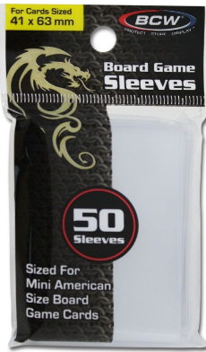 Board Game Sleeves - Mini American (41MM x 63MM) | Arkham Games and Comics