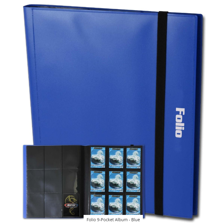 Folio 9-Pocket Album - Blue | Arkham Games and Comics