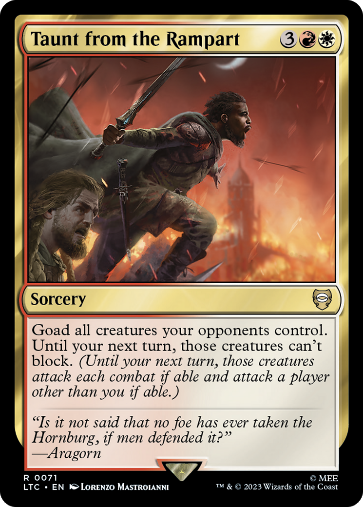 Taunt from the Rampart [The Lord of the Rings: Tales of Middle-Earth Commander] | Arkham Games and Comics