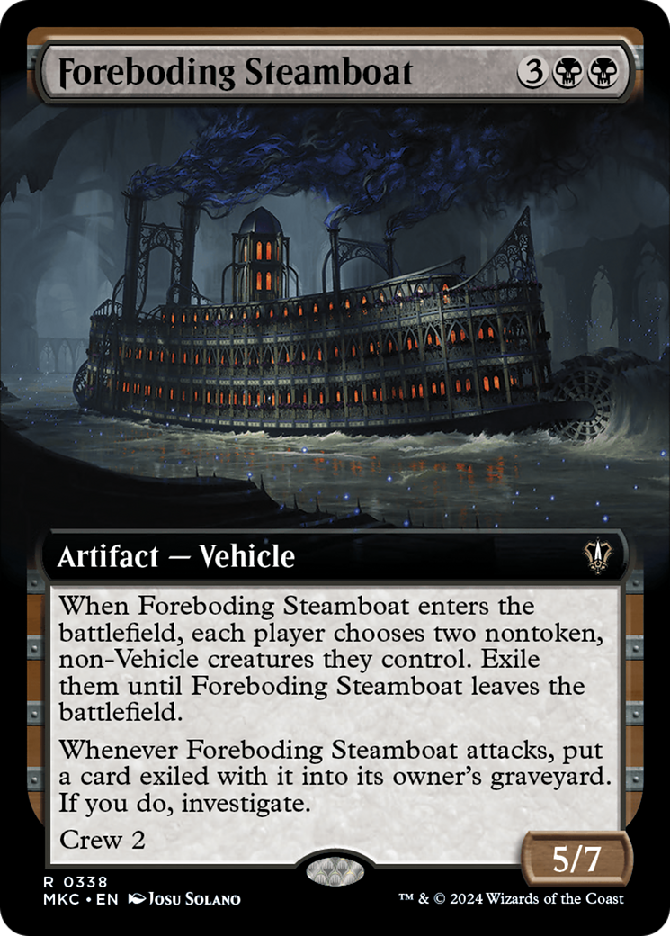 Foreboding Steamboat (Extended Art) [Murders at Karlov Manor Commander] | Arkham Games and Comics