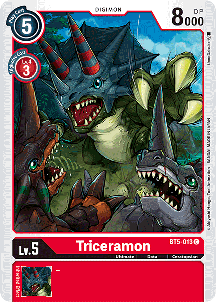 Triceramon [BT5-013] [Battle of Omni] | Arkham Games and Comics