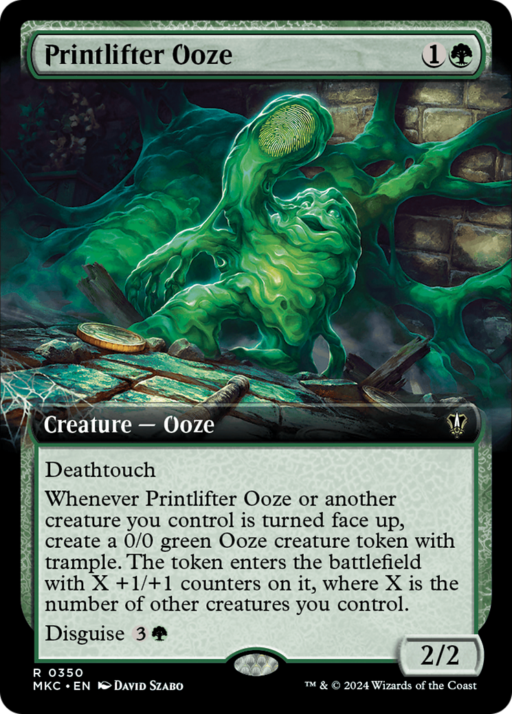 Printlifter Ooze (Extended Art) [Murders at Karlov Manor Commander] | Arkham Games and Comics