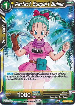 Perfect Support Bulma (Non-Foil) (P-034) [Promotion Cards] | Arkham Games and Comics