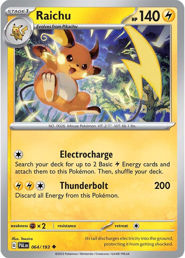 Raichu (064/193) [Scarlet & Violet: Paldea Evolved] | Arkham Games and Comics