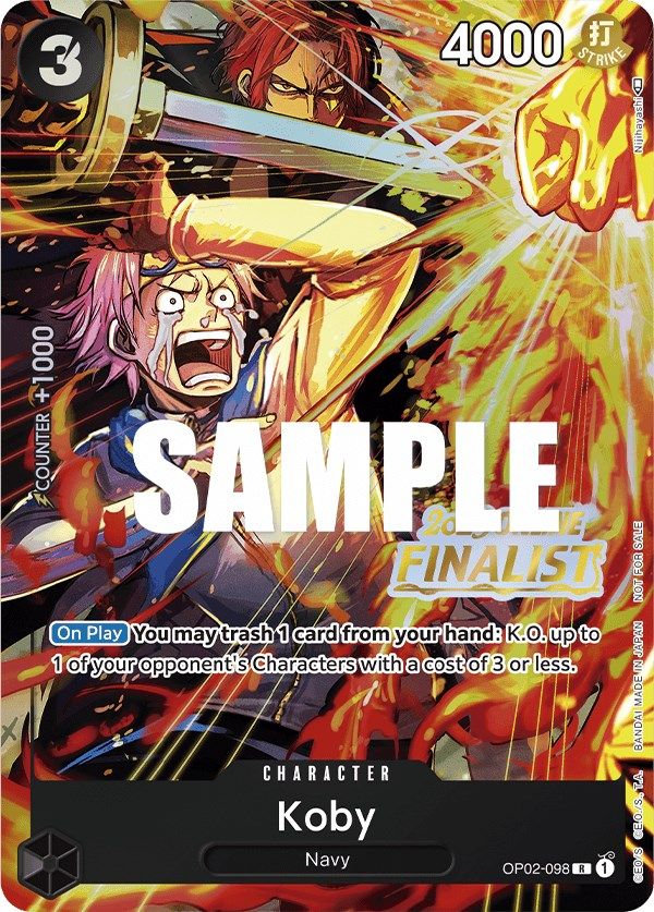 Koby (Online Regional 2023) [Finalist] [One Piece Promotion Cards] | Arkham Games and Comics