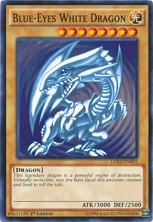 Blue-Eyes White Dragon (Version 2) [LDK2-ENK01] Common | Arkham Games and Comics