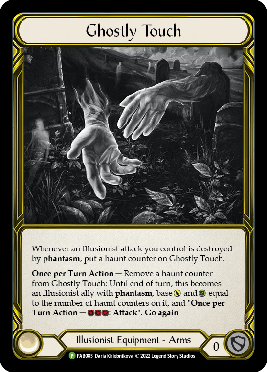 Ghostly Touch (Golden) [FAB085] (Promo)  Cold Foil | Arkham Games and Comics