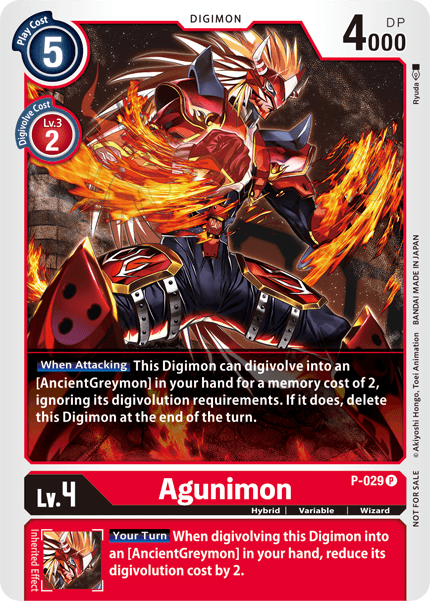 Agunimon [P-029] [Promotional Cards] | Arkham Games and Comics