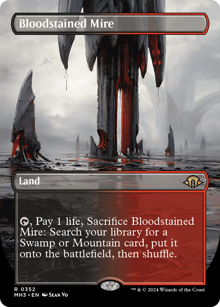 Bloodstained Mire (Borderless) [Modern Horizons 3] | Arkham Games and Comics