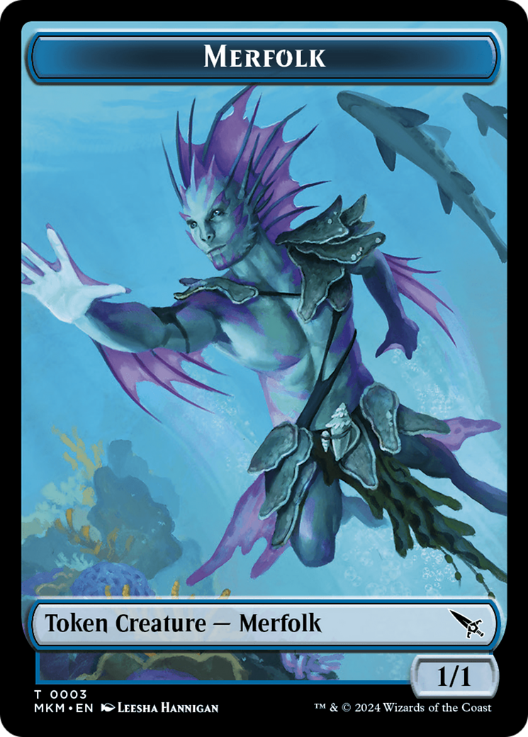 Merfolk Token [Murders at Karlov Manor Tokens] | Arkham Games and Comics