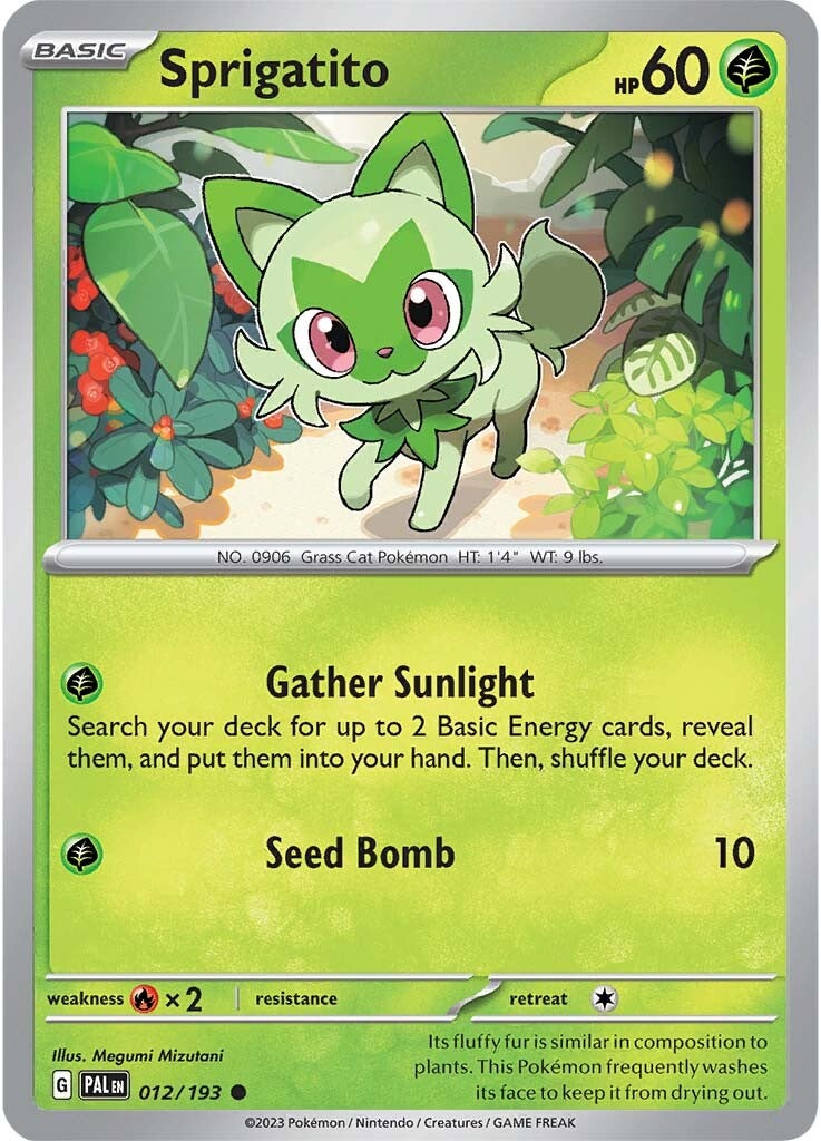 Sprigatito (012/193) [Scarlet & Violet: Paldea Evolved] | Arkham Games and Comics