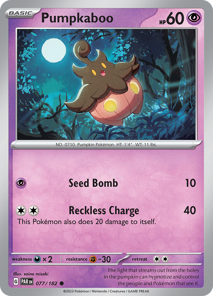 Pumpkaboo (077/182) [Scarlet & Violet: Paradox Rift] | Arkham Games and Comics