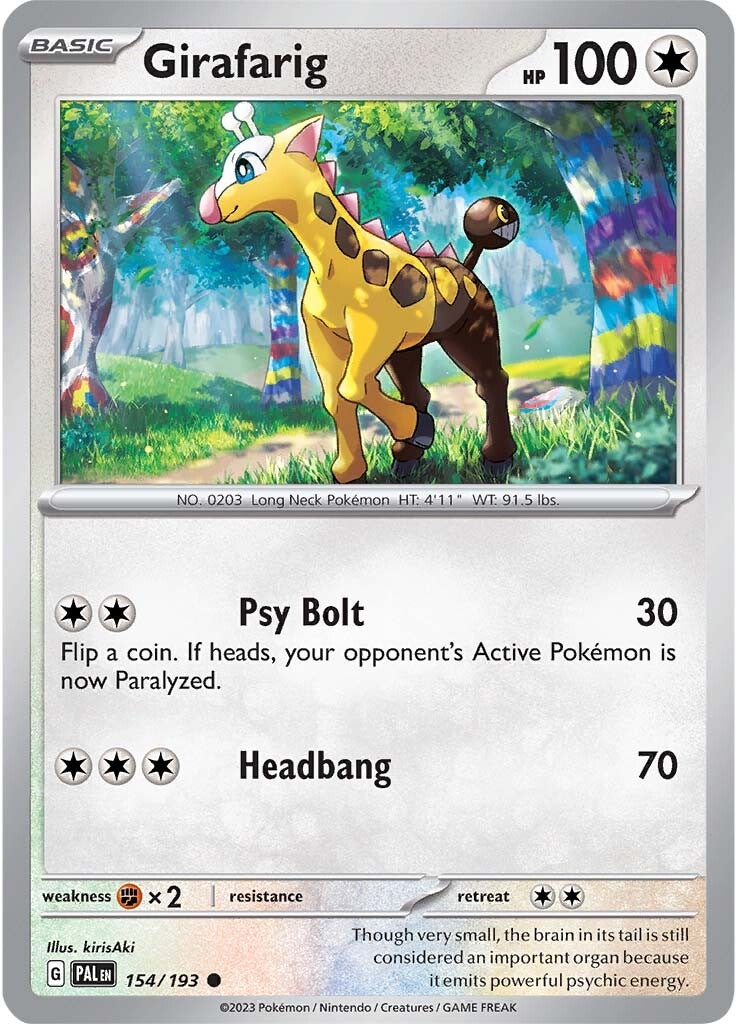 Girafarig (154/193) [Scarlet & Violet: Paldea Evolved] | Arkham Games and Comics