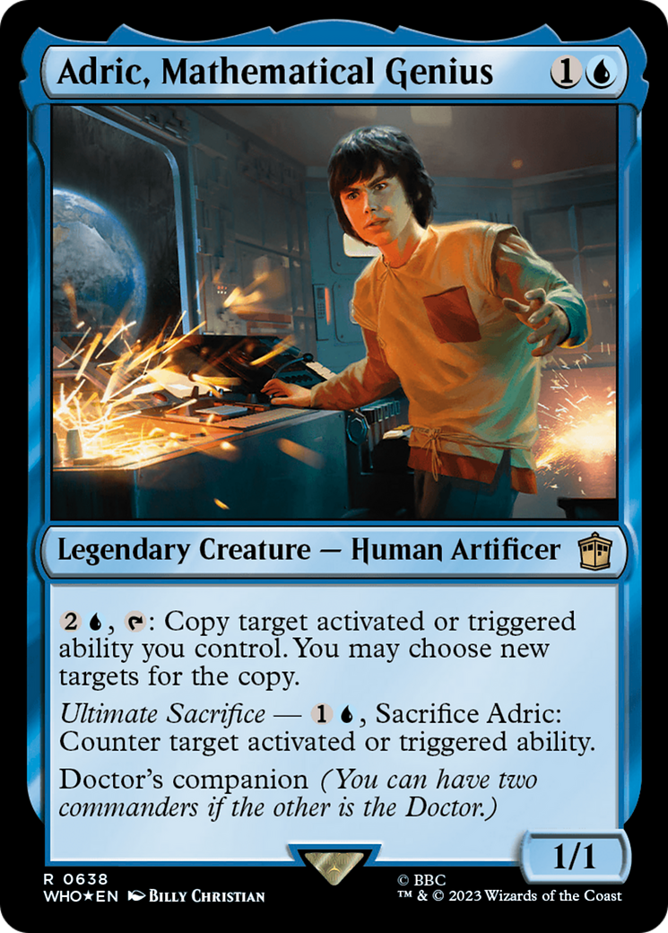 Adric, Mathematical Genius (Surge Foil) [Doctor Who] | Arkham Games and Comics