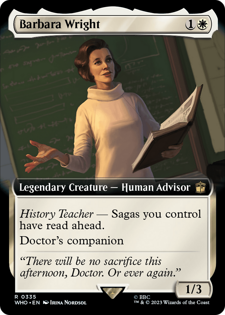 Barbara Wright (Extended Art) [Doctor Who] | Arkham Games and Comics