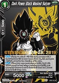 Dark Power Black Masked Saiyan (OTAKON 2019) (BT5-112_PR) [Promotion Cards] | Arkham Games and Comics