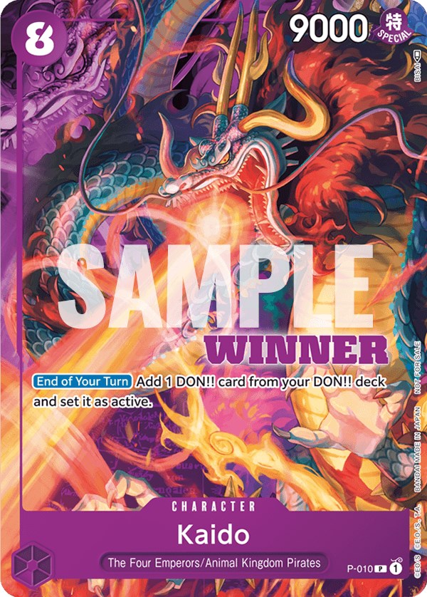 Kaido (P-010) (Winner Pack Vol. 1) [One Piece Promotion Cards] | Arkham Games and Comics