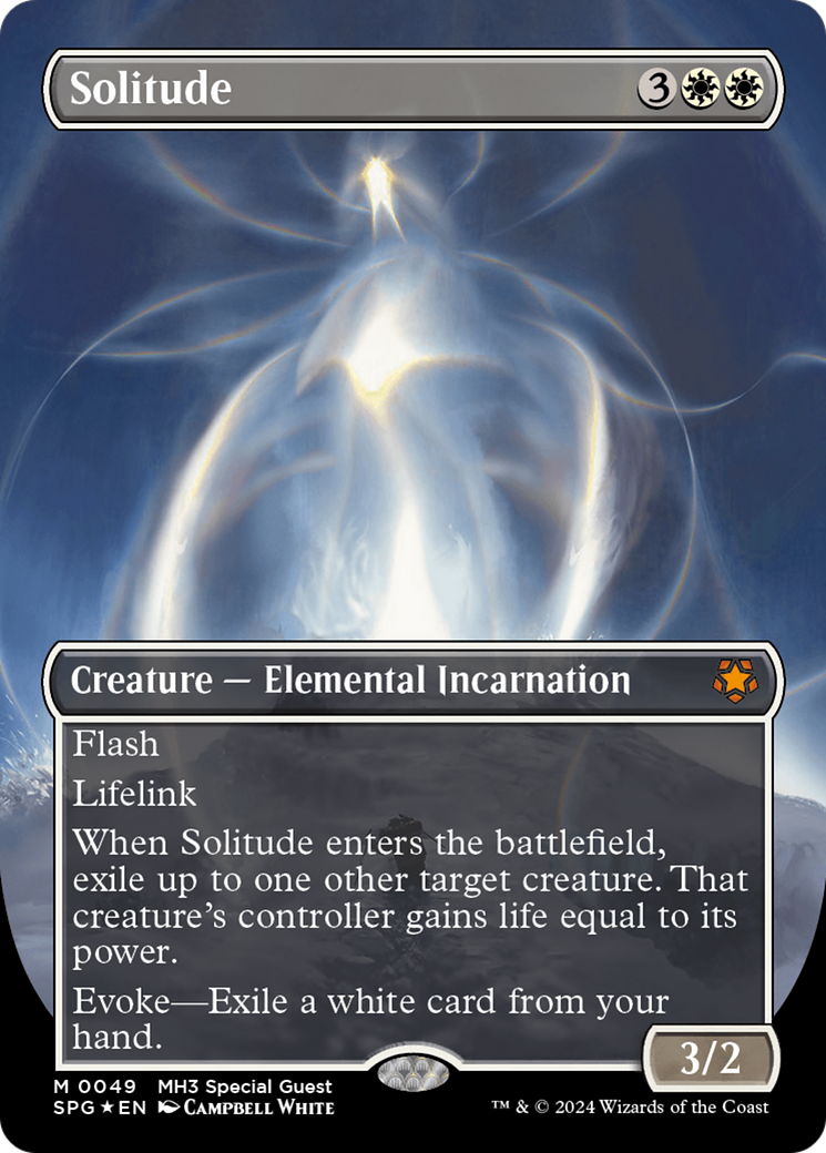 Solitude (Borderless) (Textured Foil) [Modern Horizons 3 Special Guests] | Arkham Games and Comics