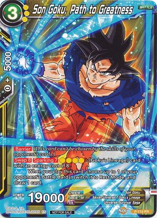 Son Goku, Path to Greatness (Power Booster) (P-115) [Promotion Cards] | Arkham Games and Comics