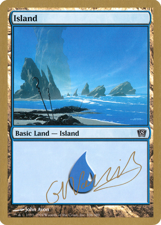 Island (gn336) (Gabriel Nassif) [World Championship Decks 2004] | Arkham Games and Comics