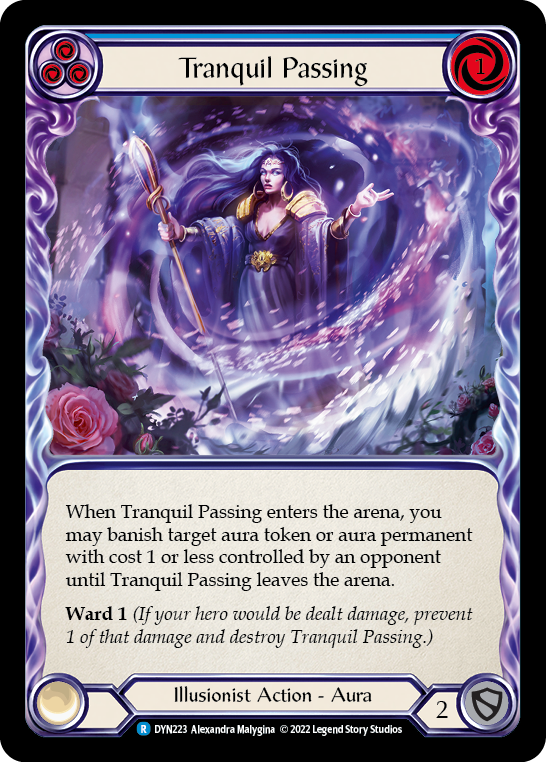 Tranquil Passing (Blue) [DYN223] (Dynasty)  Rainbow Foil | Arkham Games and Comics