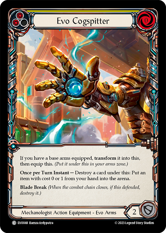 Evo Cogspitter [EVO048] (Bright Lights)  Cold Foil | Arkham Games and Comics