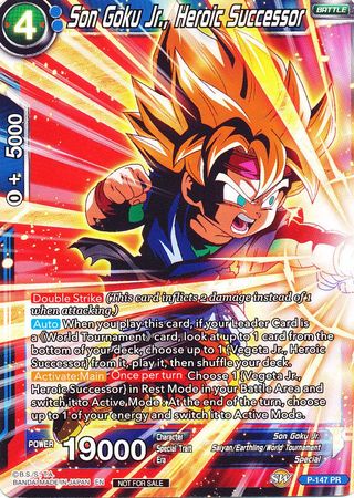 Son Goku Jr., Heroic Successor (Power Booster) (P-147) [Promotion Cards] | Arkham Games and Comics