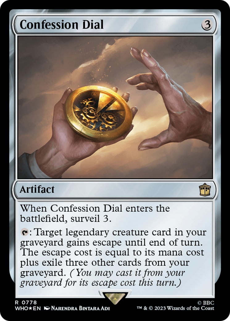 Confession Dial (Surge Foil) [Doctor Who] | Arkham Games and Comics