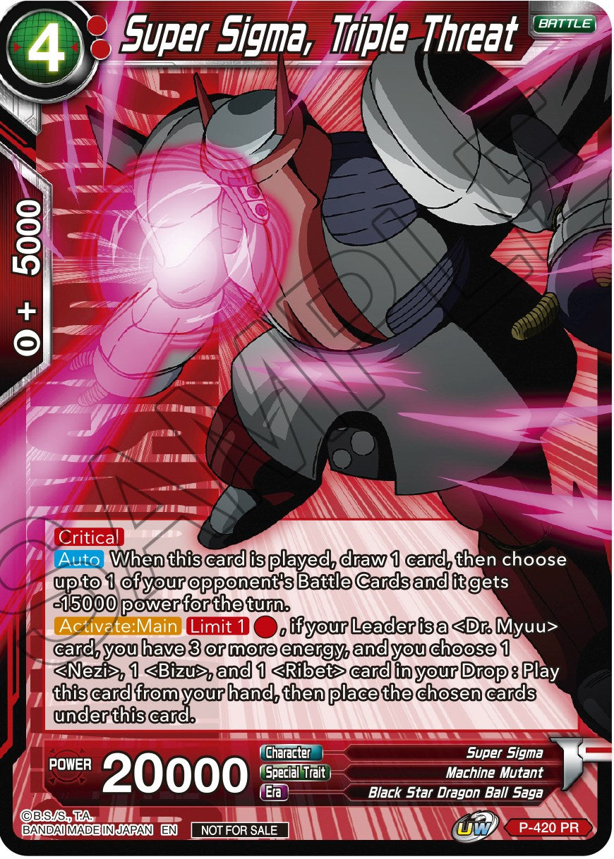 Super Sigma, Triple Threat (Championship Pack 2022 Vol.2) (P-420) [Promotion Cards] | Arkham Games and Comics
