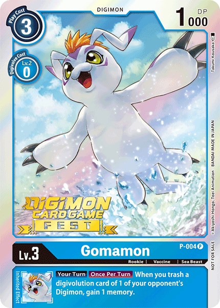 Gomamon [P-004] (Digimon Card Game Fest 2022) [Promotional Cards] | Arkham Games and Comics