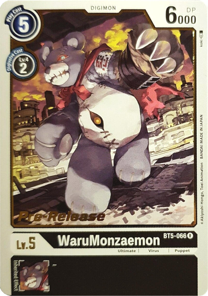 WaruMonzaemon [BT5-066] [Battle of Omni Pre-Release Promos] | Arkham Games and Comics