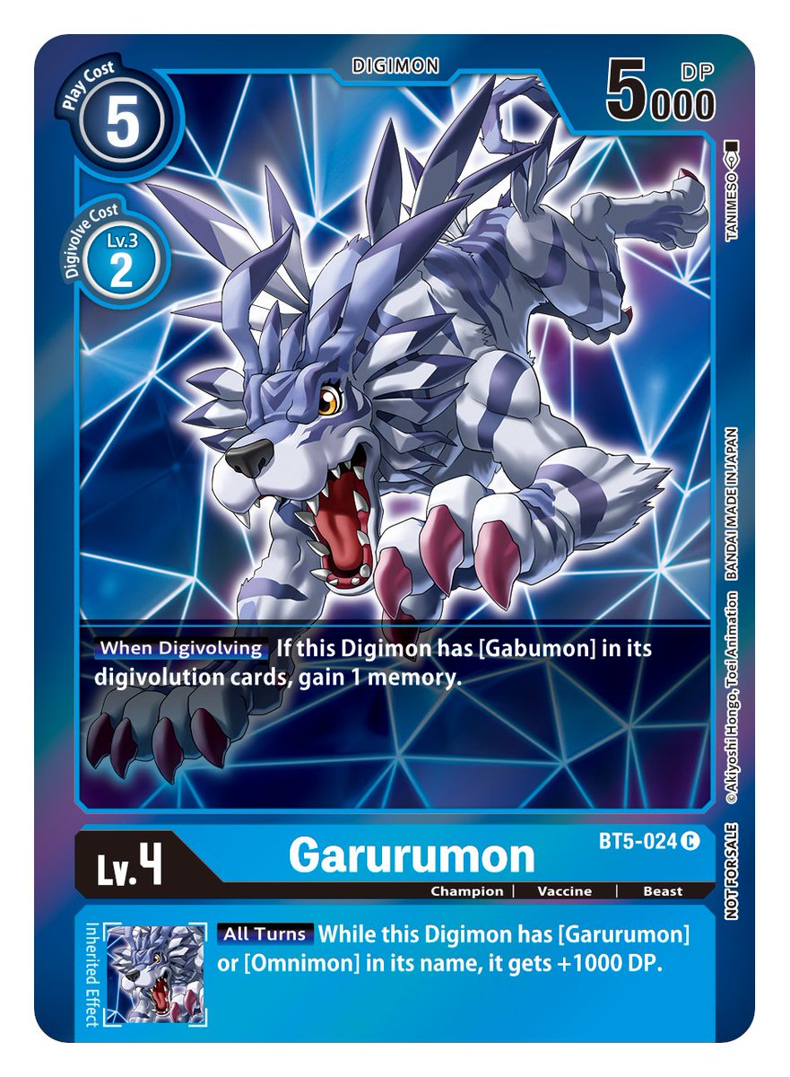 Garurumon [BT5-024] (Event Pack 2) [Battle of Omni] | Arkham Games and Comics