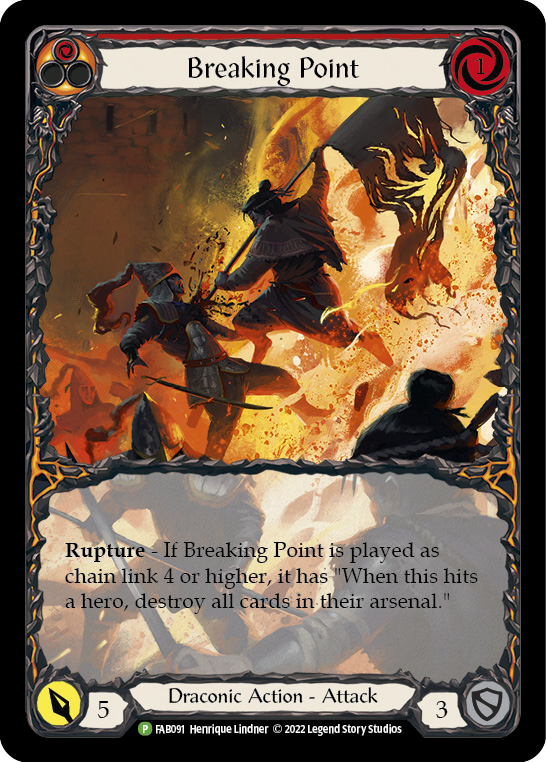 Breaking Point (Extended Art) [FAB091] (Promo)  Rainbow Foil | Arkham Games and Comics