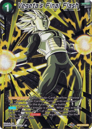 Vegeta's Final Flash (Collector's Selection Vol. 1) (BT9-133) [Promotion Cards] | Arkham Games and Comics