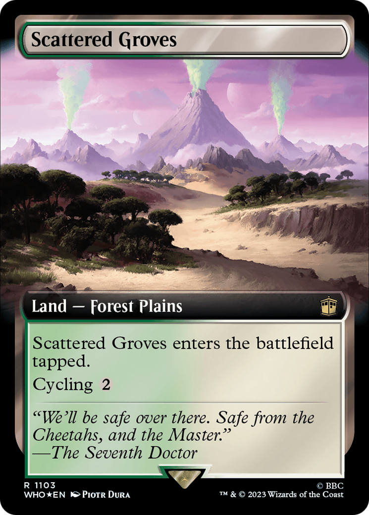 Scattered Groves (Extended Art) (Surge Foil) [Doctor Who] | Arkham Games and Comics