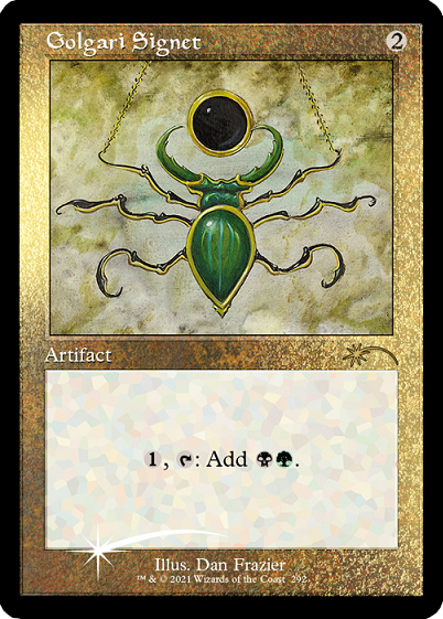 Golgari Signet (Retro) (Foil Etched) [Secret Lair Drop Series] | Arkham Games and Comics