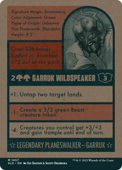 Garruk Wildspeaker [Secret Lair Drop Series] | Arkham Games and Comics