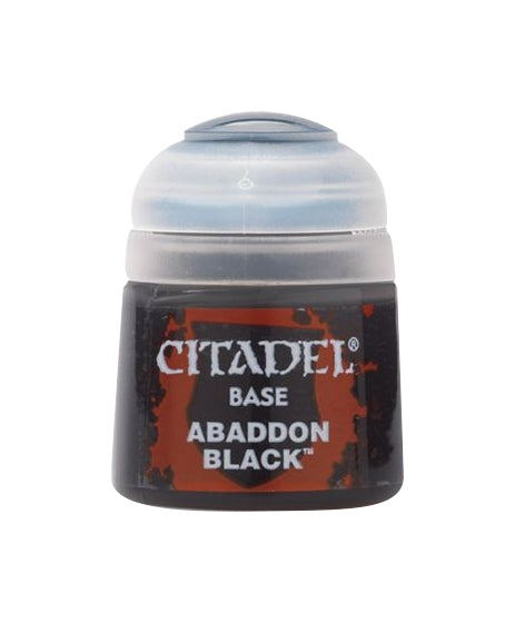 Image for Citadel Base Paint: Abaddon Black - Citadel Paints | Arkham Games and Comics
