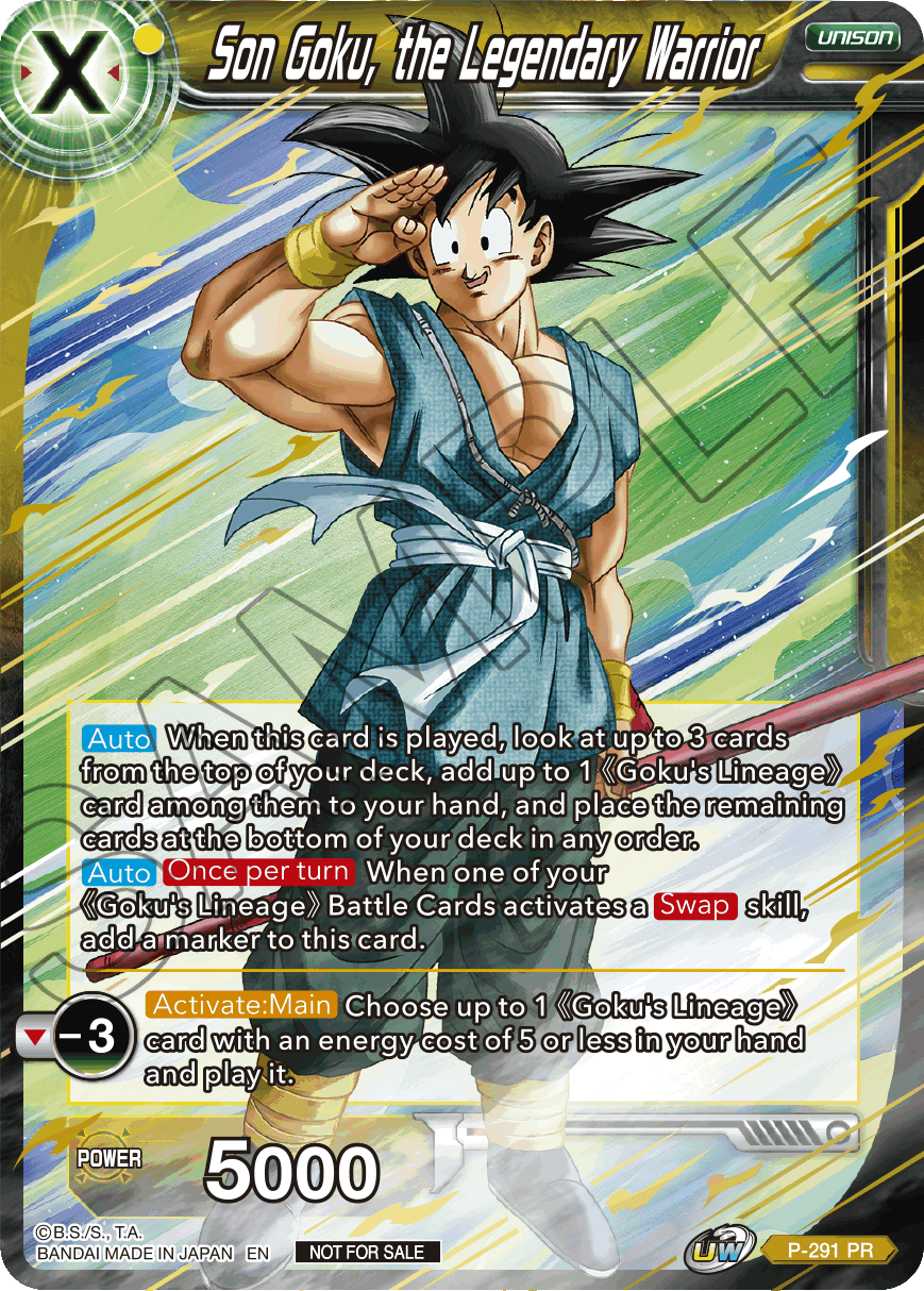 Son Goku, the Legendary Warrior (P-291) [Promotion Cards] | Arkham Games and Comics