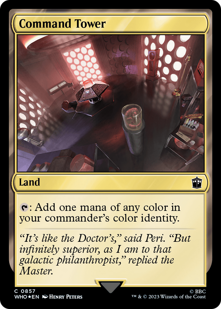 Command Tower (0857) (Surge Foil) [Doctor Who] | Arkham Games and Comics