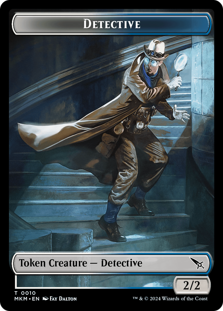 Detective // Thopter (0019) Double-Sided Token [Murders at Karlov Manor Tokens] | Arkham Games and Comics