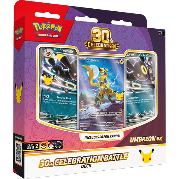 Pokemon TCG: 30th Celebration- Battle Deck Case (Espeon ex or Umbreon ex) | Arkham Games and Comics