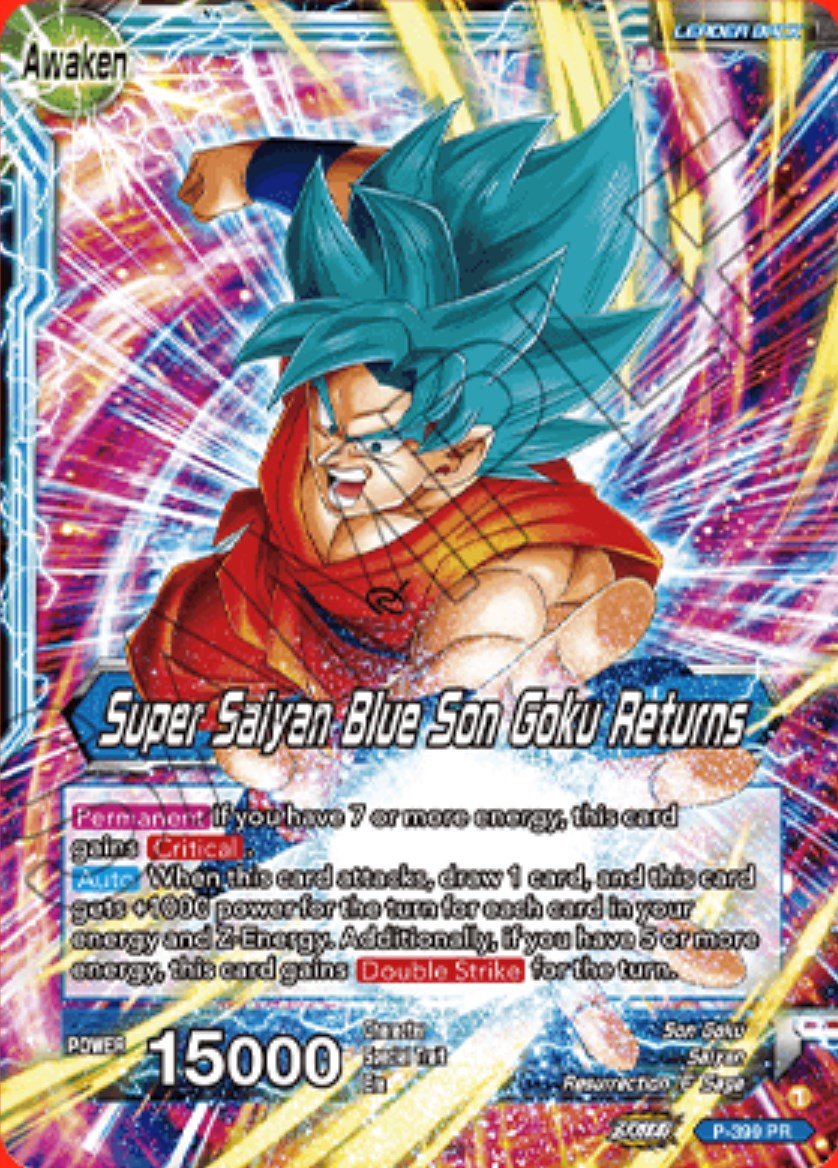 Son Goku // Super Saiyan Blue Son Goku Returns (P-399) [Promotion Cards] | Arkham Games and Comics