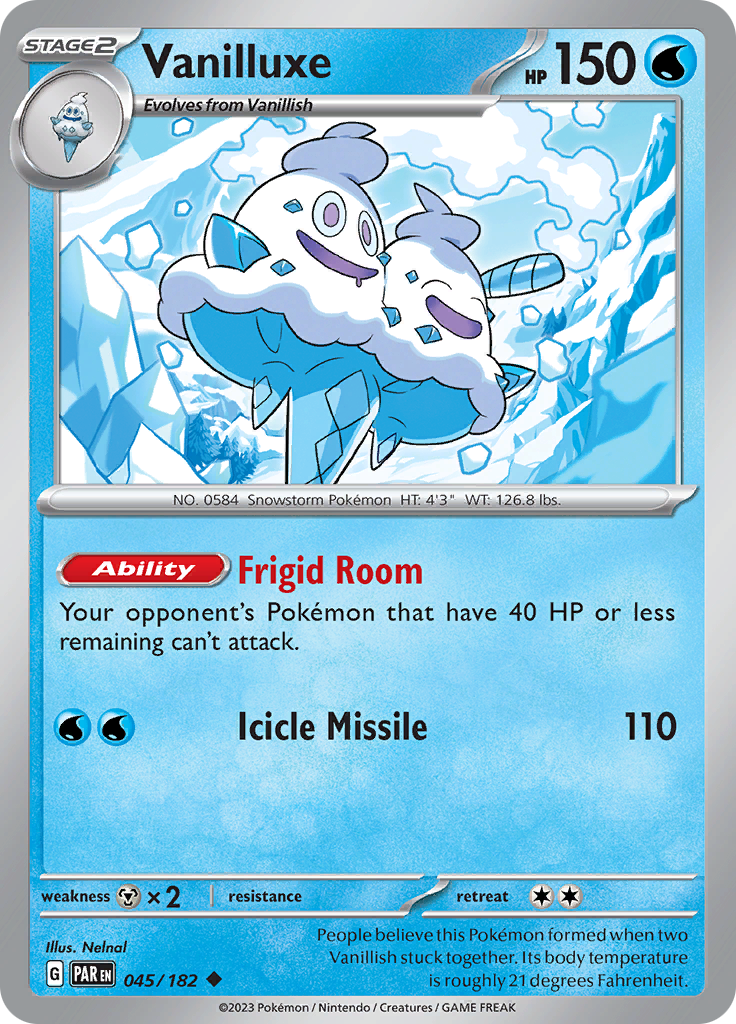 Vanilluxe (045/182) [Scarlet & Violet: Paradox Rift] | Arkham Games and Comics