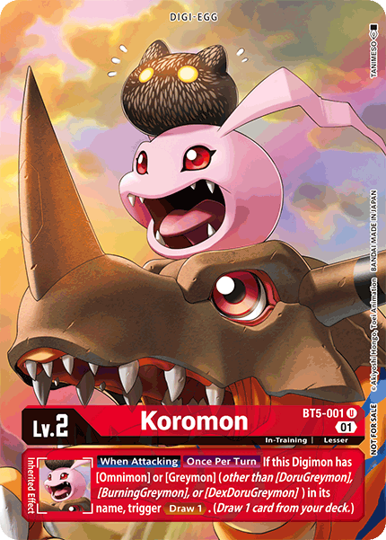 Koromon [BT5-001] (Premier Event) [Battle of Omni Promos] | Arkham Games and Comics